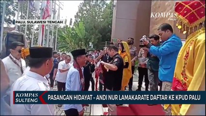 Pasangan Hidayat  Andi Nur Lamakarate Daftar ke KPUD Palu