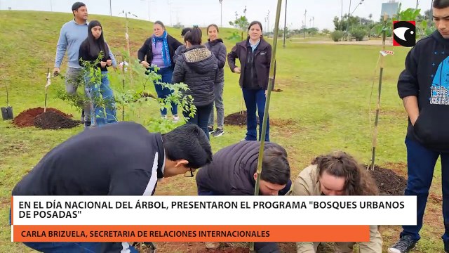 En el día nacional del árbol, presentaron el programa bosques urbanos de Posadas