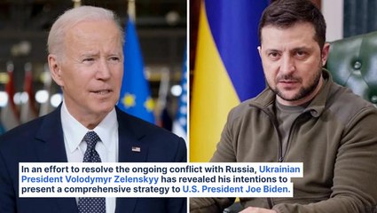 Ukrainian President Zelenskyy Plans To Present Comprehensive Strategy To Biden To End War With Russia