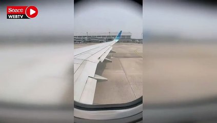 Скачать видео: Bir Boeing skandalı daha: Kalkışa hazırlanan uçağın yakıtı döküldü