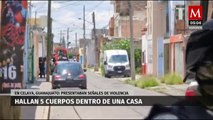 Hallan cinco cuerpos con señales de violencia dentro de una casa en Celaya, Guanajuato