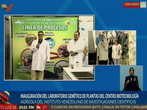 Pdte. Nicolás Maduro inaugura y entrega el Laboratorio de Mejoramiento Genético de Plantas