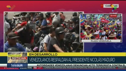¡El pueblo en la calle! Marea roja se moviliza en respaldo del Pdte. Maduro