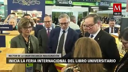 El rector de la UNAM inauguró la Feria del Libro, exhortando a los jóvenes a leer más