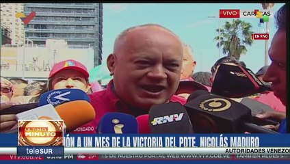 Diosdado Cabello acompaña al pueblo venezolano en movilización