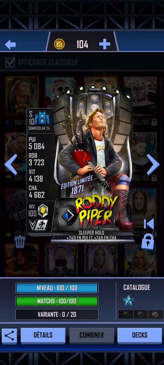 WWE SUPERCARD RODDY PiPER