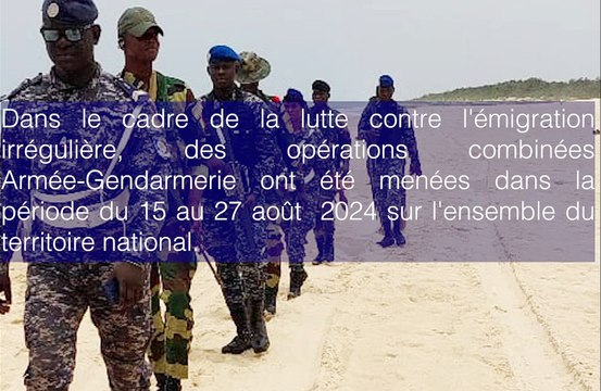 Opérations combinées: 587 candidats à l’émigration irrégulière interpellés ( Armée-Gendarmerie)