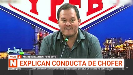Presidente de YPFB explica conducta de chofer sancionado