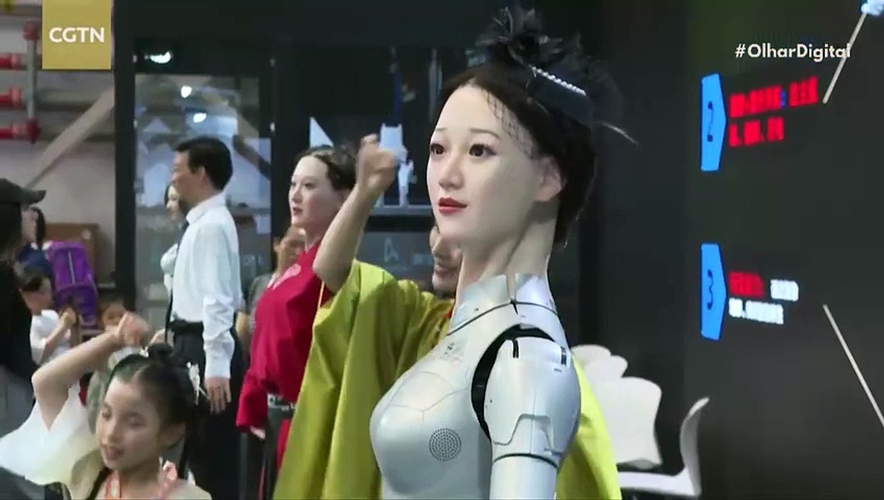Evento mostra como a China quer ser uma potência de robôs humanoides