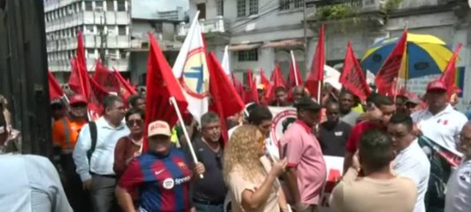 Gremios sindicales protestaron en los predios de la Asamblea Nacional