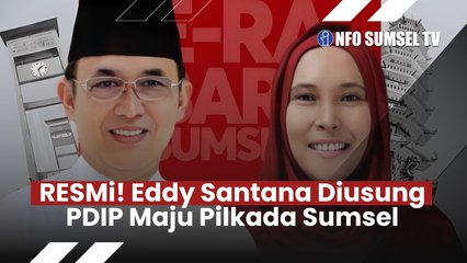 KABAR TERBARU! Eddy Santana Putra Resmi Maju Pilkada Sumsel berpasangan Riezky Aprilia, Didukung PDIP Surat Rekomendasi Sudah Ditandatangani Megawati