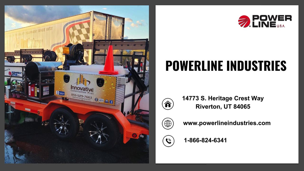 Powerline Industries: High-Quality Pressure Washer Trailers for Powerful Power Washing