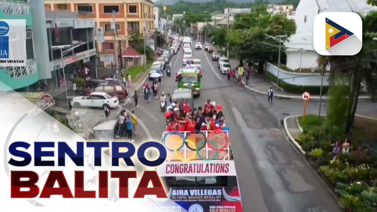 Paris Olympics bronze medalist Aira Villegas, ginawaran ng hero’s welcome sa Tacloban City