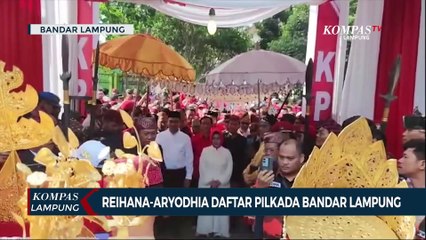 Reihana-Aryodhia Resmi Daftar Pilkada Bandar Lampung 2024