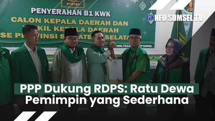 PPP Palembang Jadi Partai Pendukung RDPS, Sosok Ra