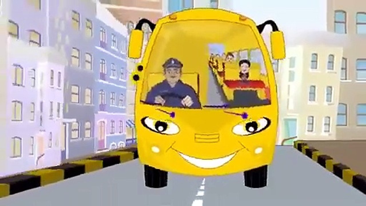The Wheels on the Bus Go Round And Round Animation English Nursery Rhymes For Children