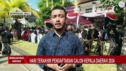 Suasana KPU Provinsi Bali Jelang Wayan Koster-Giri Prasta Daftar Cagub-Cawagub!