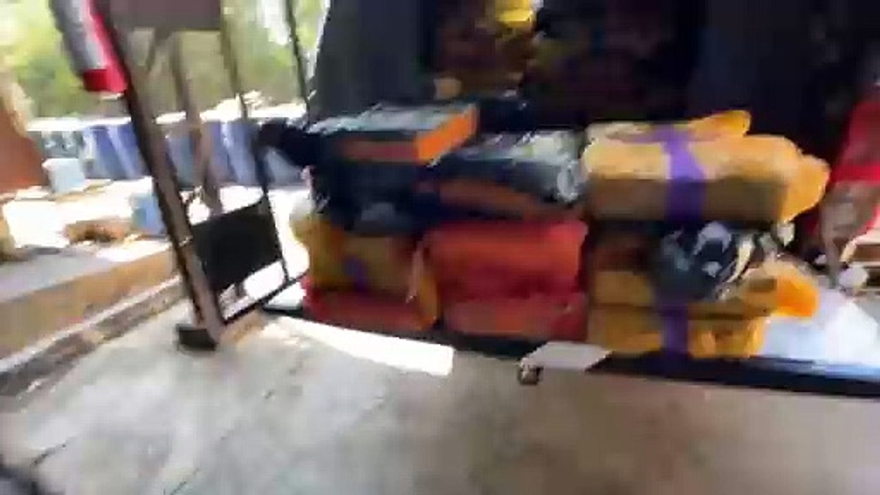 Vídeo mostra incineração de 745 kg de maconha em Goioerê