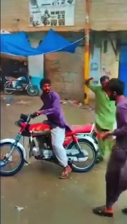 Bike Accident ... Rainy