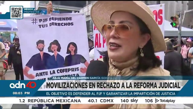 Continúan las protestas en rechazo a la reforma del Poder Judicial