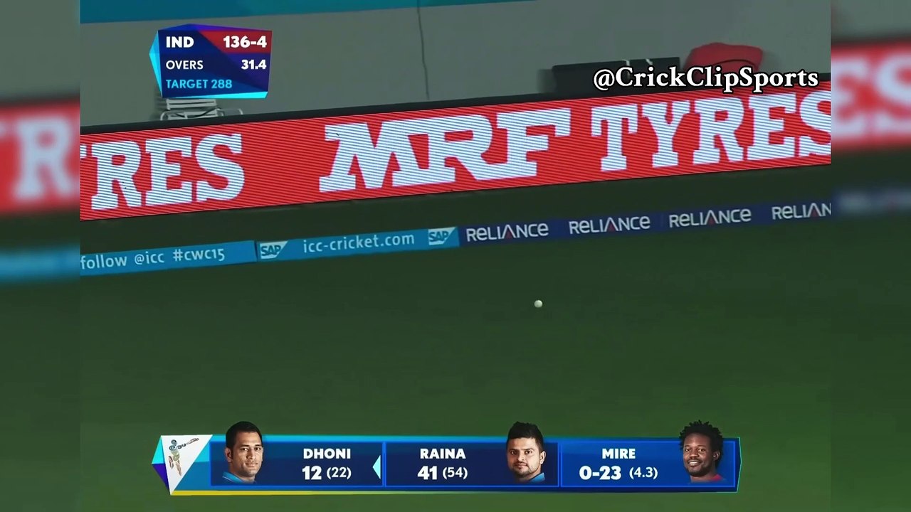 MS Dhoni's Match-Winning 85* in 76 Balls | Masterclass Finish | India vs Zimbabwe | CWC 2015
