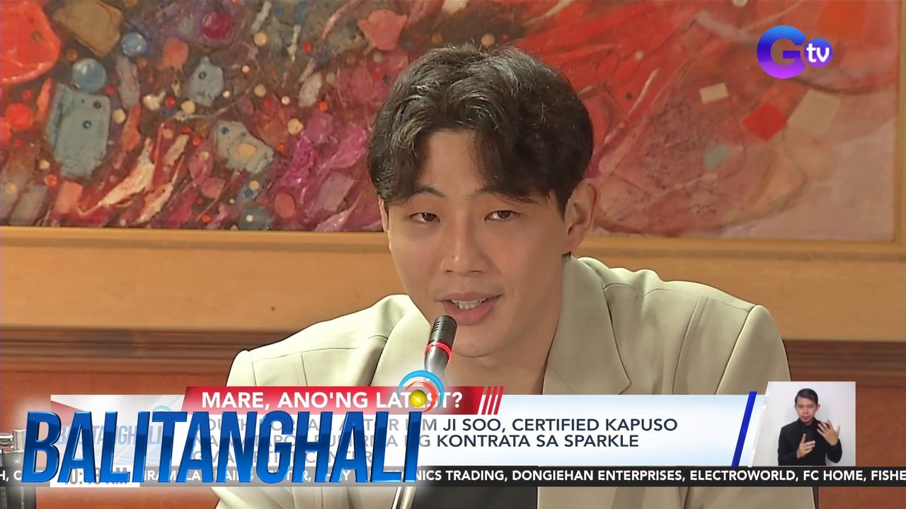 South Korean actor Kim Ji Soo, certifed Kapuso na matapos pumirma ng kontrata sa Sparkle GMA Artist Center | Balitanghali