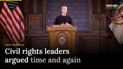 MARK ZUCKERBERG- ENGLISH SPEECH  Free Speech (English Subtitles)