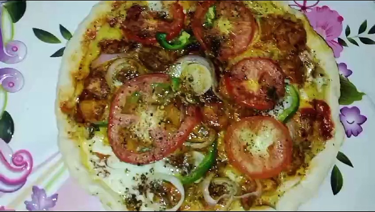 Pizza easy recipe/without cheez pizza/pizza recipe food fusion #kitchenwithamna #ijazansari