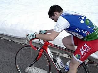 Guigui en plein effort dans le Ventoux