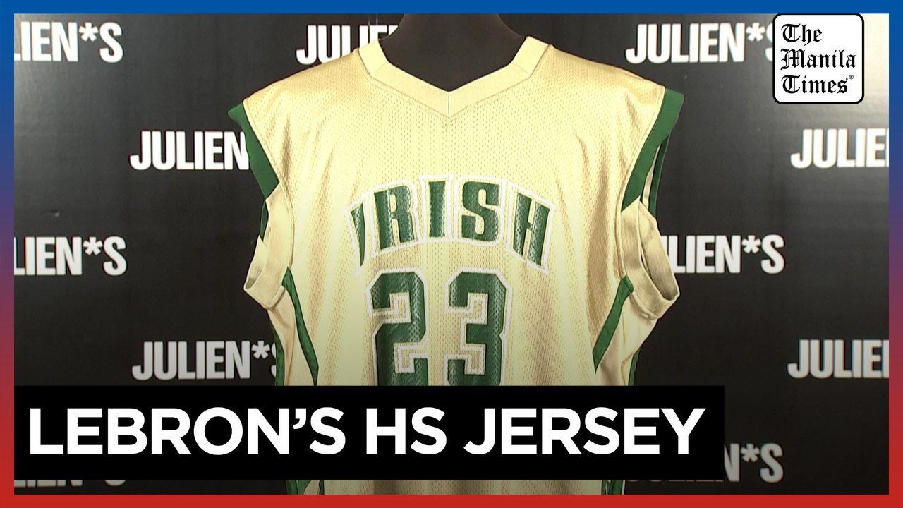Iconic LeBron James high school basketball jersey could fetch millions at auction