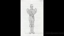 Soldier Pencil Sketch Video #371 (08-29-2024)