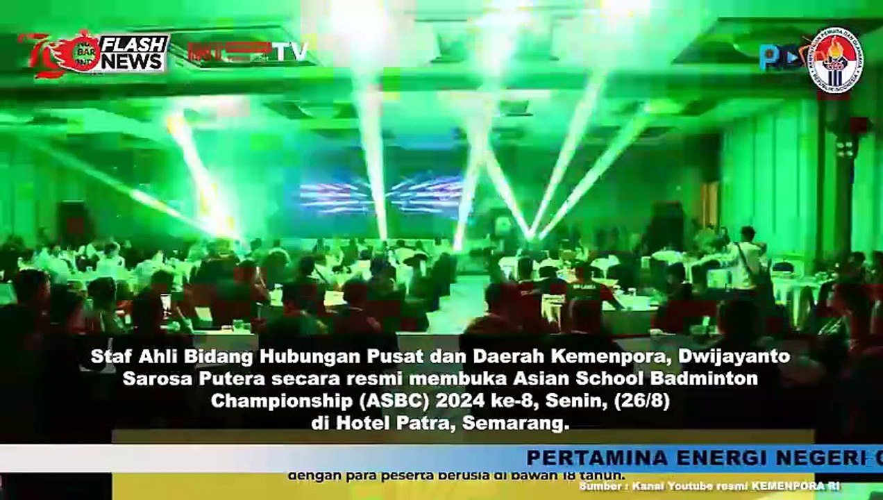 ASBC 2024 Resmi Dibuka, Kemenpora Harap Jadi Ajang Tingkatkan Prestasi dan Persahab