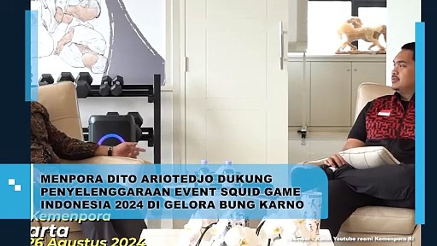 Menpora Dito Ariotedjo Dukung Penyelenggaraan Event Squid Game Indonesia 2024 di Gelora Bung Karno