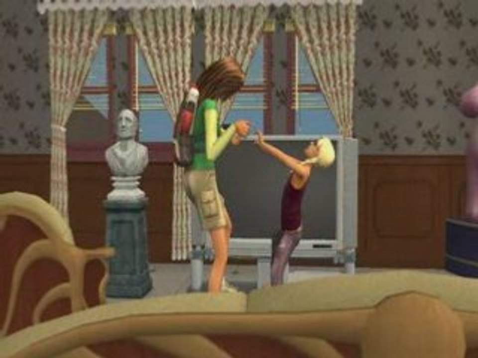 Sims familj flyttar in
