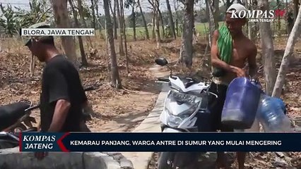 Kemarau Panjang, Warga Blora Antre di Sumur yang Mulai Mengering
