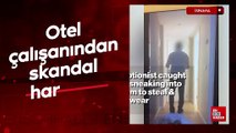 İspanya'da otel çalışanından skandal hareket