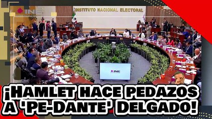 Download Video: ¡VE! ¡Hamlet hace pedazos al cacique Pedante Delgado por atacar a la aplanadora de la 4T!