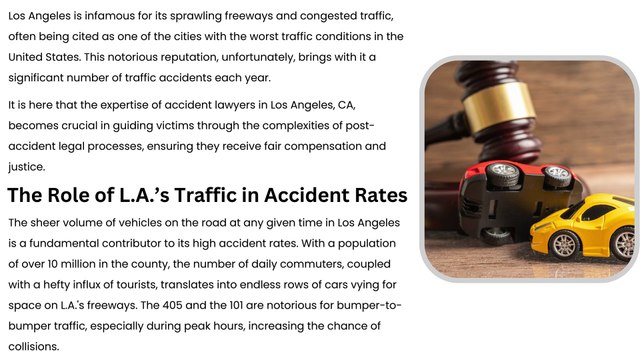 Why Los Angeles Traffic Conditions Contribute to High Accident Rates and How Attorneys Can Help