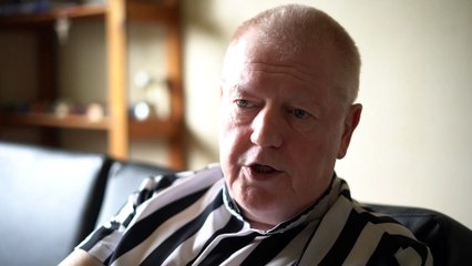 Ex-miner celebrates getting new teeth after living on diet of soup and painkillers