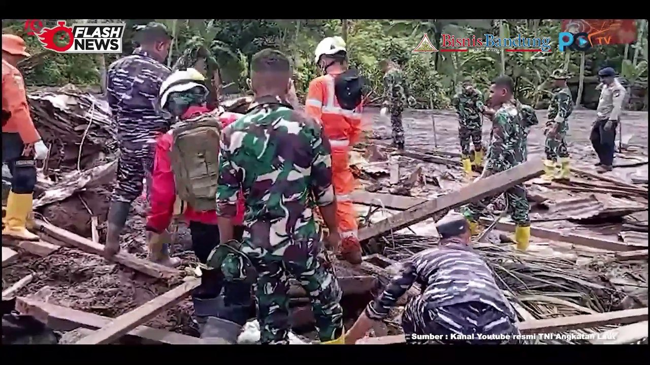 Gerak Cepat TNI AL Dan Tim SAR Gabungan Evakuasi Korban Banjir Bandang Di Ternate