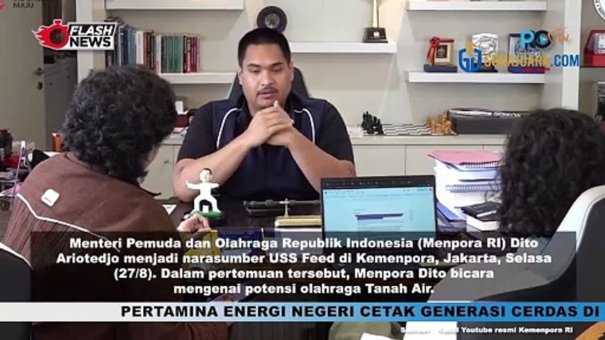 JADI NARASUMBER USS FEED, MENPORA DITO BICARA SOAL POTENSI OLAHRAGA TANAH AIR