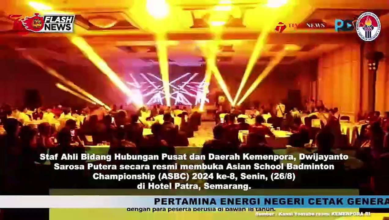 ASBC 2024 Resmi Dibuka, Kemenpora Harap Jadi Ajang Tingkatkan Prestasi dan Persahabatan Antar Pelajar Asia