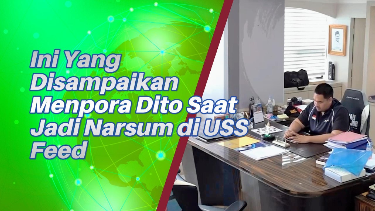 Ini Yang Disampaikan Menpora Dito Saat Jadi Narsum di USS Feed