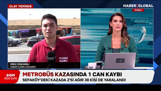 Küçükçekmece'de metrobüs kazası