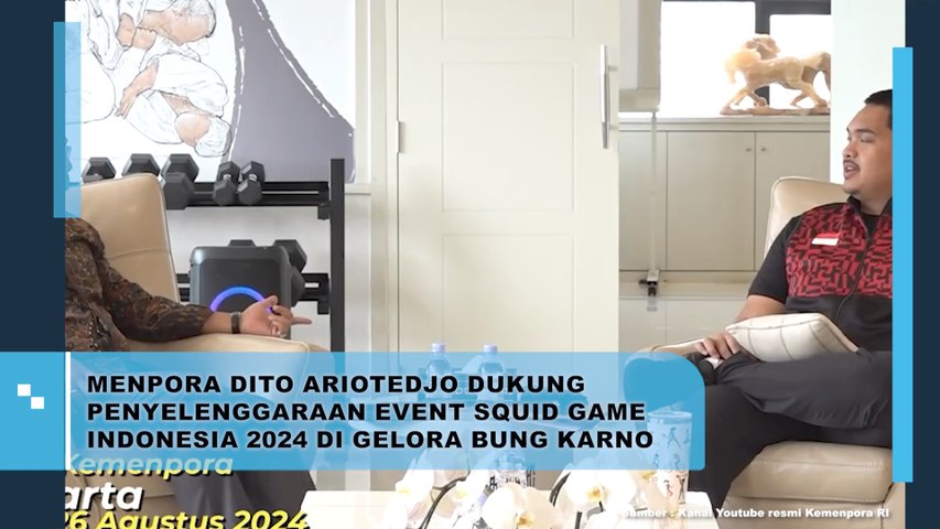 Menpora Dito Ariotedjo Dukung Penyelenggaraan Event Squid Game Indonesia 2024 di Gelora Bung Karno