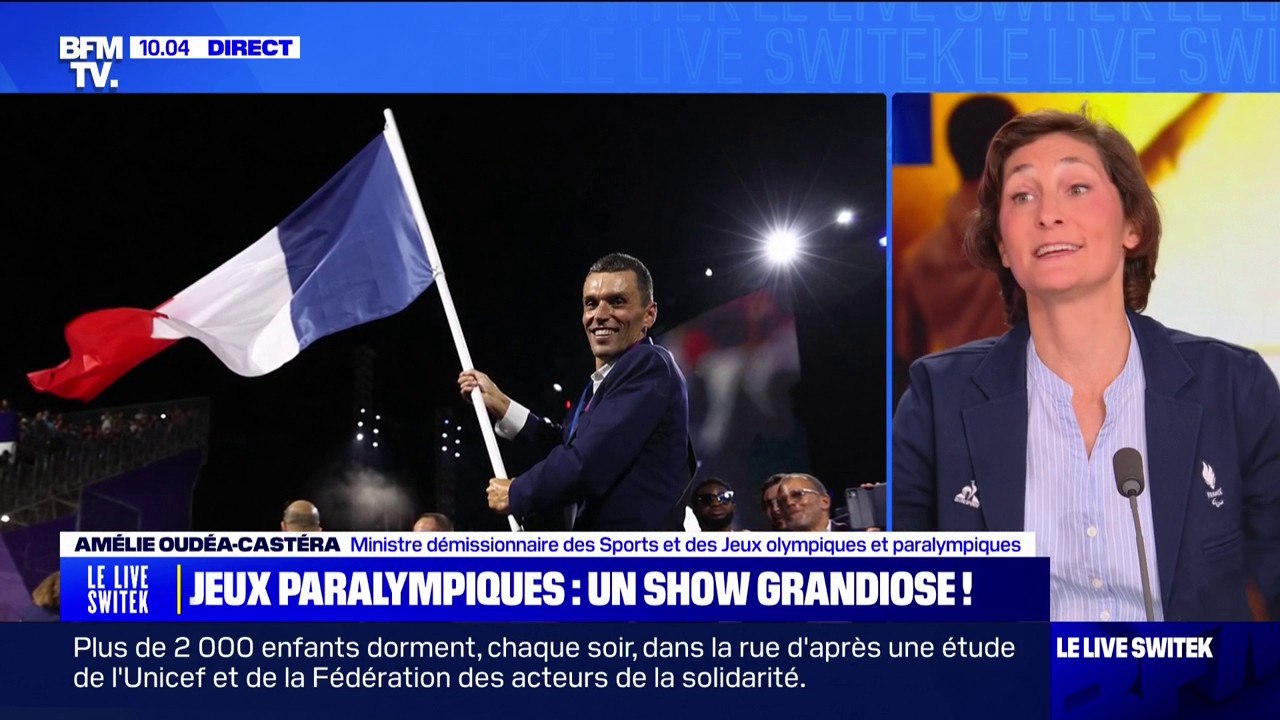 "Il y avait un mélange de force, de grâce": Amélie Oudéa-Castéra revient sur la cérémonie d'ouverture des Jeux paralympiques