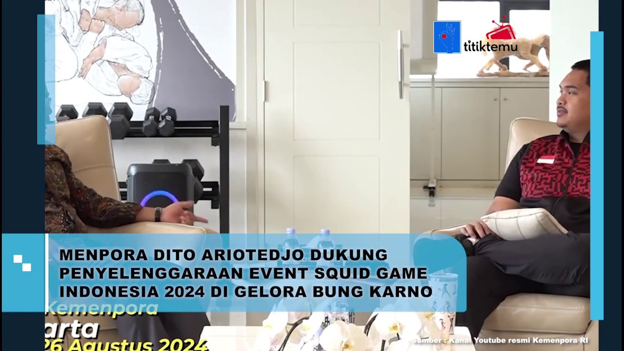 Bakal Libatkan Atlet Indonesia, Menpora Dito Dukung Penyelenggaraan Squid Game di GBK