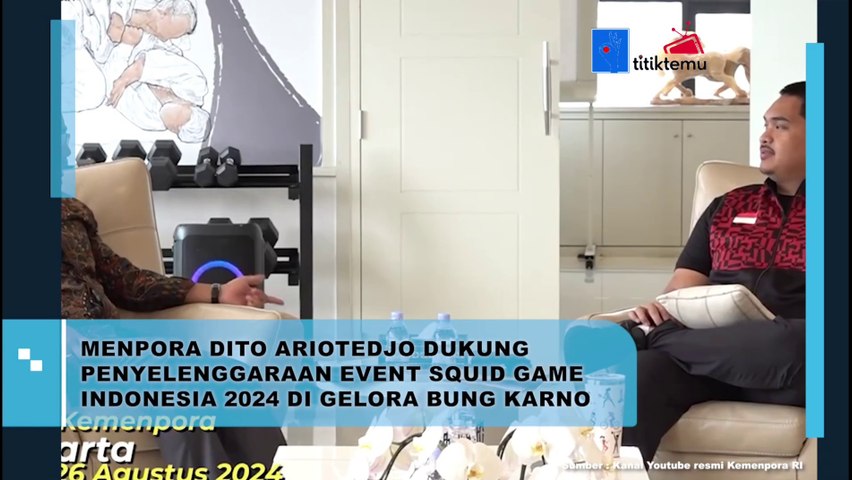 Bakal Libatkan Atlet Indonesia, Menpora Dito Dukung Penyelenggaraan Squid Game di GBK