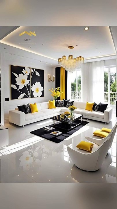 Yellow living room