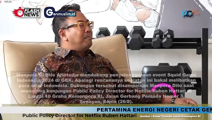 Menpora Dito Ariotedjo Dukung Penyelenggaraan Event Squid Game Indonesia 2024 di Gelora Bung Karno